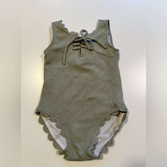 NWT Rylee + Cru Laced One Piece Swimsuit in Seafoam, size 3-6 months - Picture 13 of 13